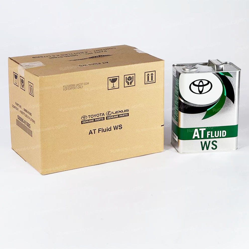 Трансмиссионное масло Toyota ATF WS, для АКПП, (Таиланд), (4л)