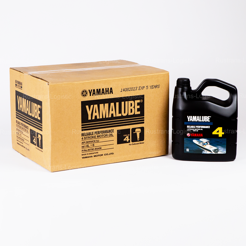 Моторное масло YAMALUBE 4Т SJ 10W-40, для 4-такт. лодочных моторов 4 Stroke, (Сингапур), (4л) 