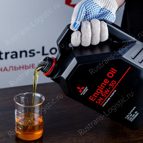 Цвет масла Mitsubishi SAE 5W-30 API SN ILSAC GF-5, (4л).jpg
