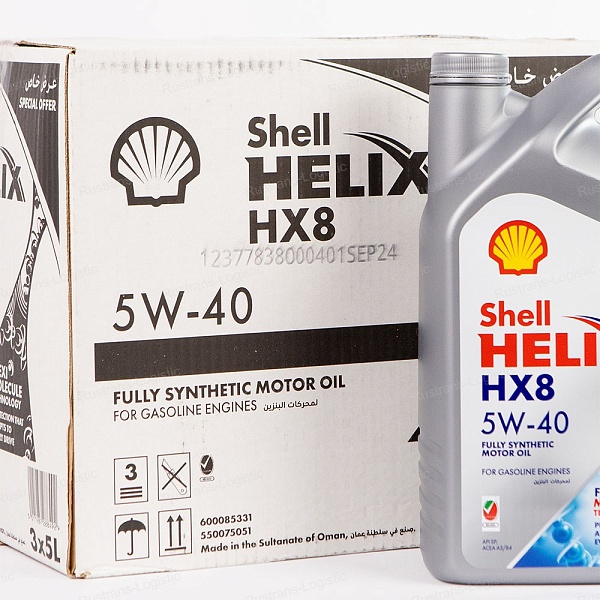 Моторное масло Shell Helix HX8 SP 5W-40 (A3/B4), MB 229.3, (Оман), (5л)