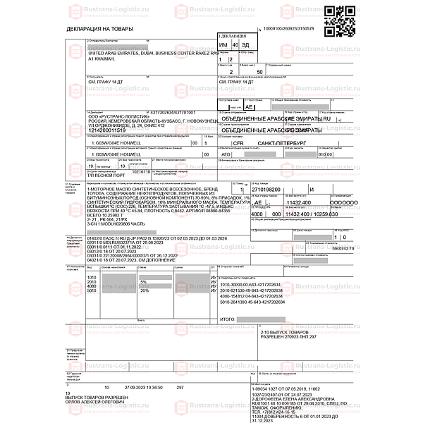 Моторное масло Honda SP 5W-30 / ILSAC GF-6A, для бенз. двигателей, (Дубай), (4л)
