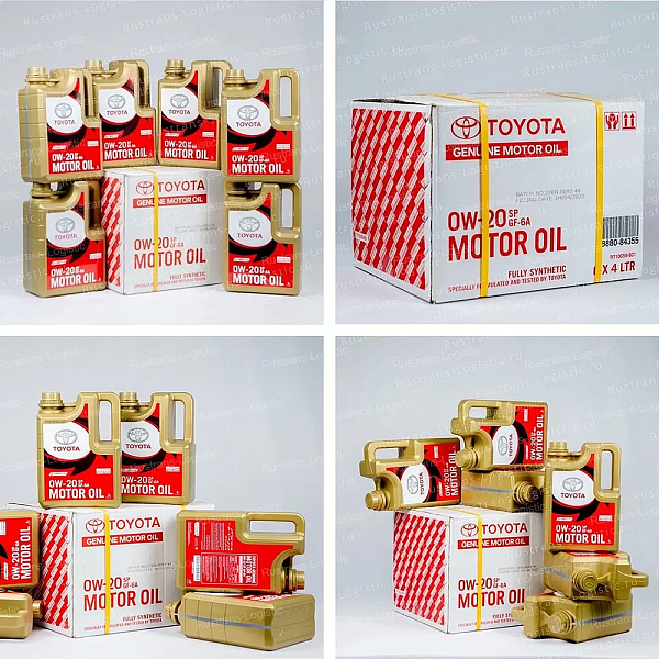 Моторное масло Toyota SP 0W-20 / ILSAC GF-6A, для бенз. двигателей, (Дубай), (4л)