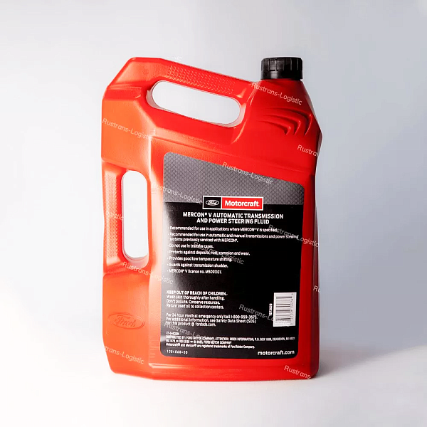 Трансмиссионное масло Ford Motorcraft ATF Mercon V, для АКПП / ГУР (красный), (США), (4,73л)
