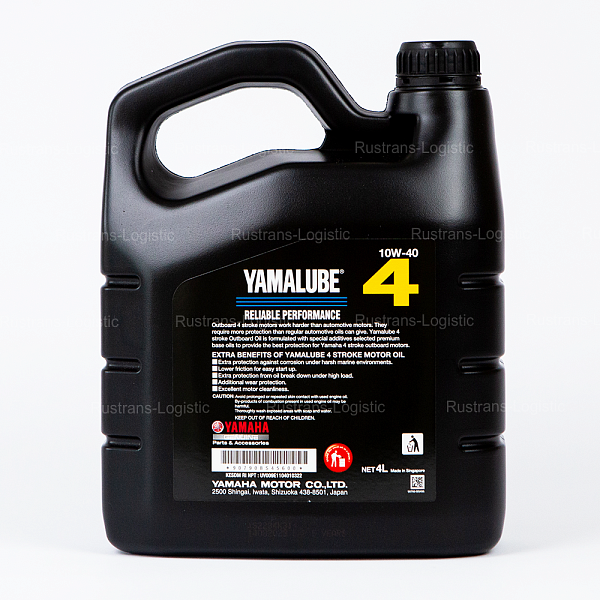 Моторное масло YAMALUBE 4Т SJ 10W-40, для 4-такт. лодочных моторов 4 Stroke, (Сингапур), (4л) 