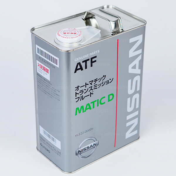Трансмиссионное масло Nissan ATF Matic D, для АКПП, (Япония), (4л)