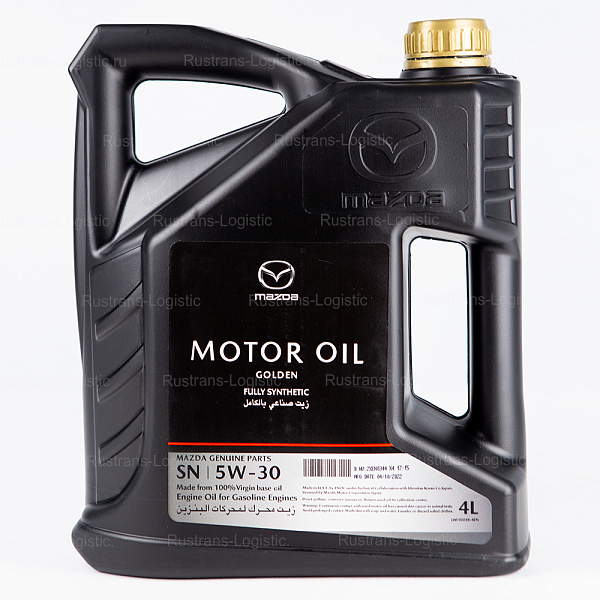 Моторное масло Mazda "GOLDEN" SN 5W-30 / ILSAC GF-5, для бенз. двигателей, (Дубай), (4л)