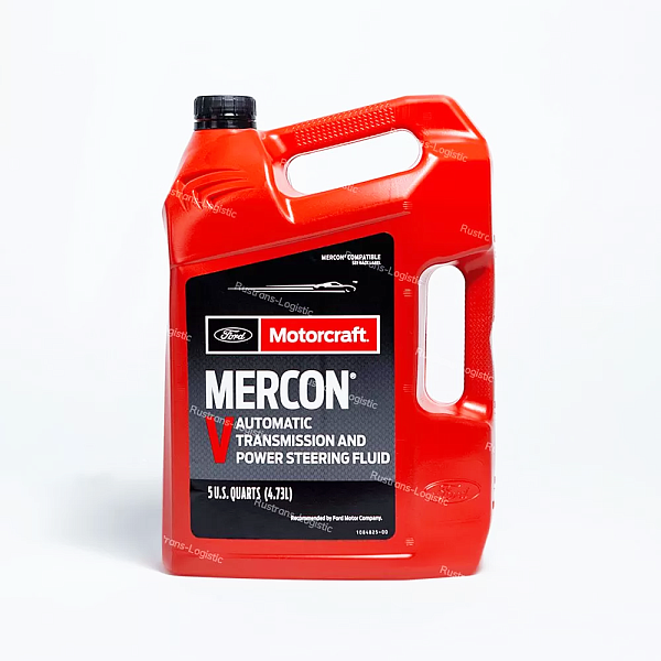 Трансмиссионное масло Ford Motorcraft ATF Mercon V, для АКПП / ГУР (красный), (США), (4,73л)