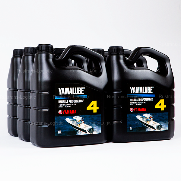 Моторное масло YAMALUBE 4Т SJ 10W-40, для 4-такт. лодочных моторов 4 Stroke, (Сингапур), (4л) 