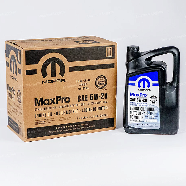 Моторное масло Mopar MaxPro SP 5W-20 / ILSAC GF-6A, MS-6395, бензин, (США), (5л)