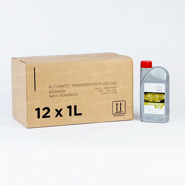 Трансмиссионное масло Toyota ATF Dexron III, для АКПП / ГУР, (Бельгия), (1л)