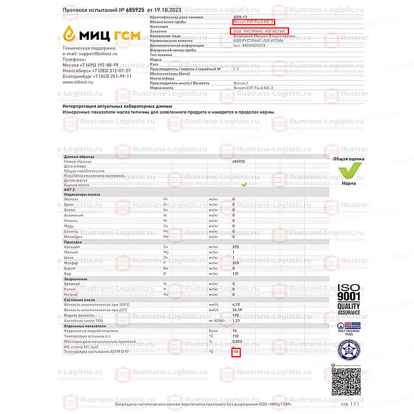 Трансмиссионное масло Nissan CVT Fluid NS-3, для вариаторов, (Япония), (4л)