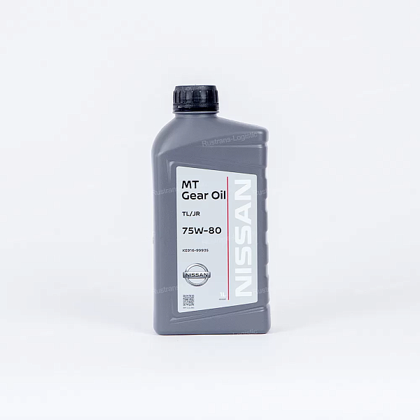 Трансмиссионное масло Nissan GEAR OIL TL/JR 75W-80, для МКПП, (Европа), (1л)