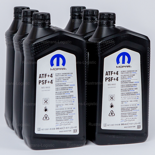Трансмиссионное масло Mopar ATF+4 / PSF+4, для АКПП / ГУР, (США), (1л)