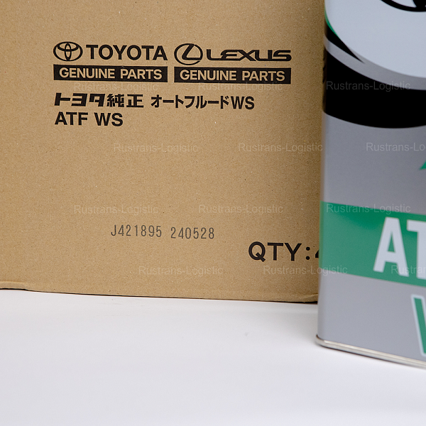 Трансмиссионное масло Toyota ATF WS, для АКПП, (Япония), (4л.)