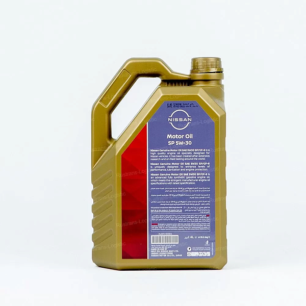 Моторное масло Nissan SP 5W-30 / ILSAC GF-6, для бенз. двигателей, (Дубай), (4л)