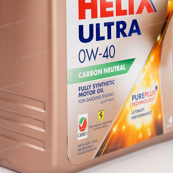 Моторное масло Shell Helix Ultra SP 0W-40 (A3/B4), MB 229.5/226.5, (Оман), (4л)