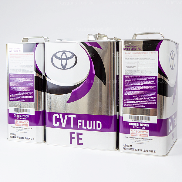 Трансмиссионное масло Toyota CVTF FE, для вариаторов, (Таиланд), (4л)