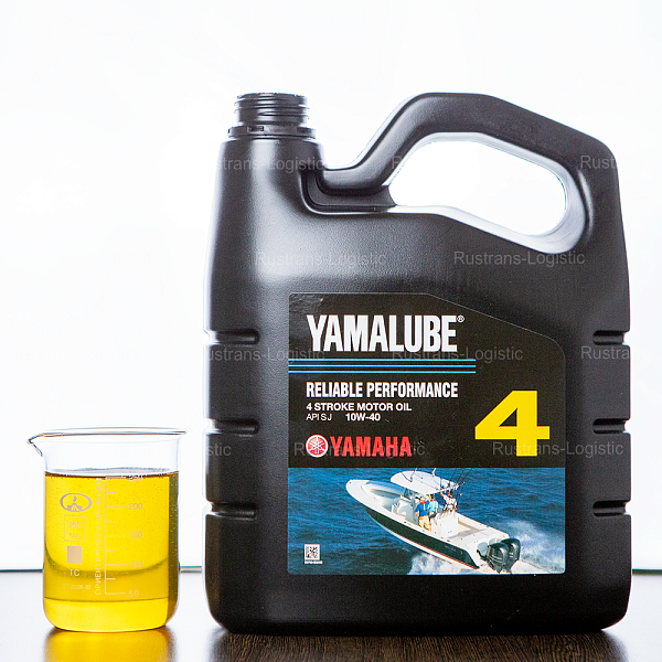 Моторное масло YAMALUBE 4Т SJ 10W-40, для 4-такт. лодочных моторов 4 Stroke, (Сингапур), (4л) 