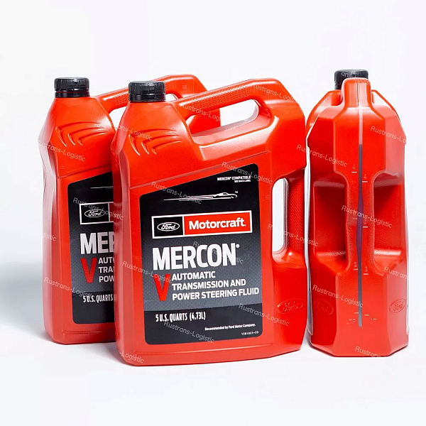 Трансмиссионное масло Ford Motorcraft ATF Mercon V, для АКПП / ГУР (красный), (США), (4,73л)
