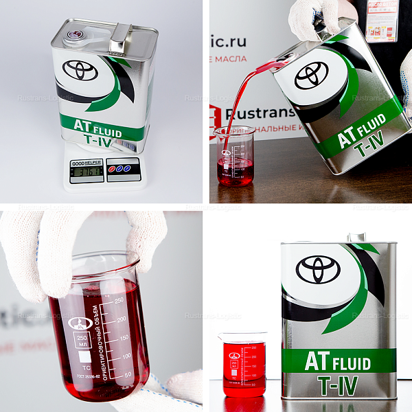 Трансмиссионное масло Toyota ATF Type T-IV, для АКПП (Таиланд), (4л)