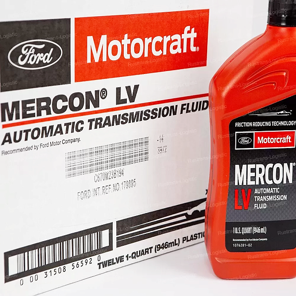 Трансмиссионное масло Ford Motorcraft ATF Mercon LV, для АКПП / ГУР (красный), (США), (0,946л.)