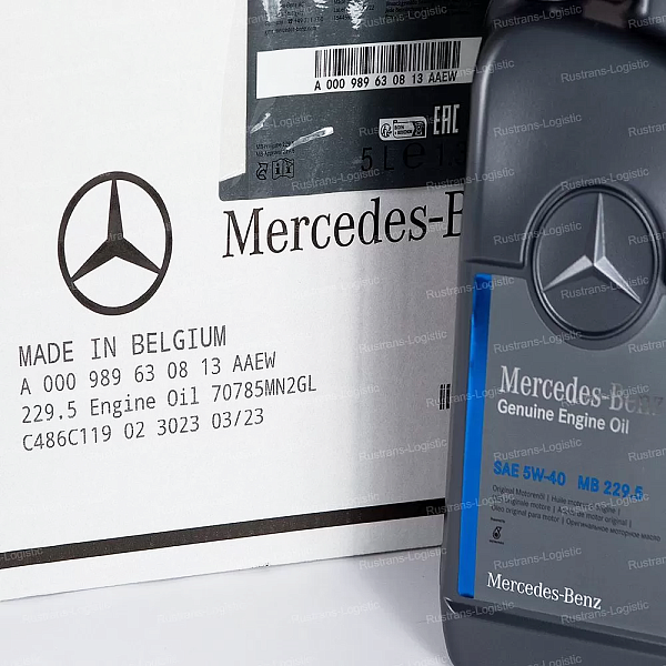 Моторное масло Mercedes-Benz 5W-40 / MB 229.5, бензин/дизель, (Бельгия), (5л)