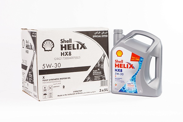 Моторное масло Shell Helix HX8 X SP 5W-30 (A3/B4), MB 229.5, (Оман), (5л)