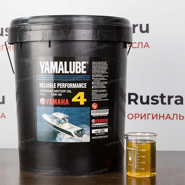 Моторное масло YAMALUBE 4Т SJ 10W-40, для 4-такт. лодочных моторов 4 Stroke, (Сингапур), (20л)