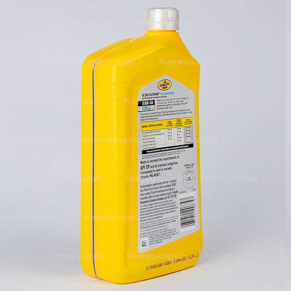 Моторное масло Pennzoil Ultra Platinum SP 0W-40, бензин/дизель, (США), (1л)