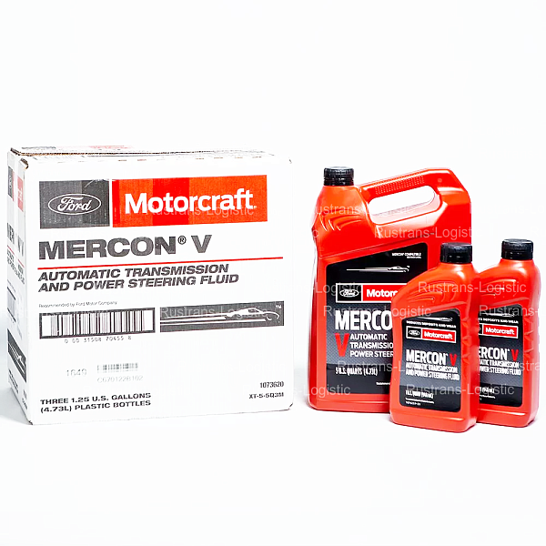 Трансмиссионное масло Ford Motorcraft ATF Mercon V, для АКПП / ГУР (красный), (США), (0,946л)
