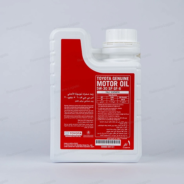 Моторное масло Toyota SP 5W-30 / ILSAC GF-6A, для бенз. двигателей, (Дубай), (1л)