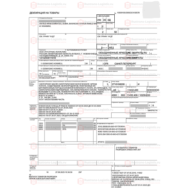 Моторное масло Honda SP 5W-30 / ILSAC GF-6A, для бенз. двигателей, (Дубай), (1л)