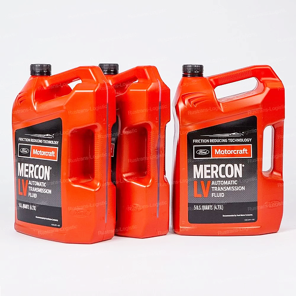 Трансмиссионное масло Ford Motorcraft ATF Mercon LV, для АКПП / ГУР (красный), (США), (4,73л)