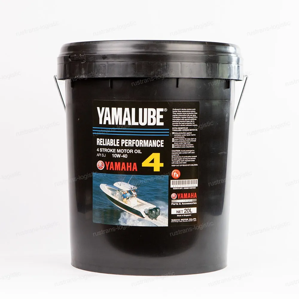 Моторное масло YAMALUBE 4Т SJ 10W-40, для 4-такт. лодочных моторов 4 Stroke, (Сингапур), (20л)