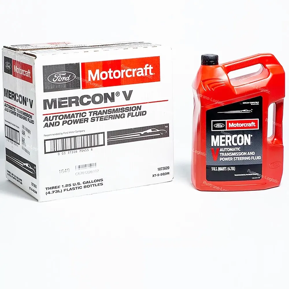 Трансмиссионное масло Ford Motorcraft ATF Mercon V, для АКПП / ГУР (красный), (США), (4,73л)