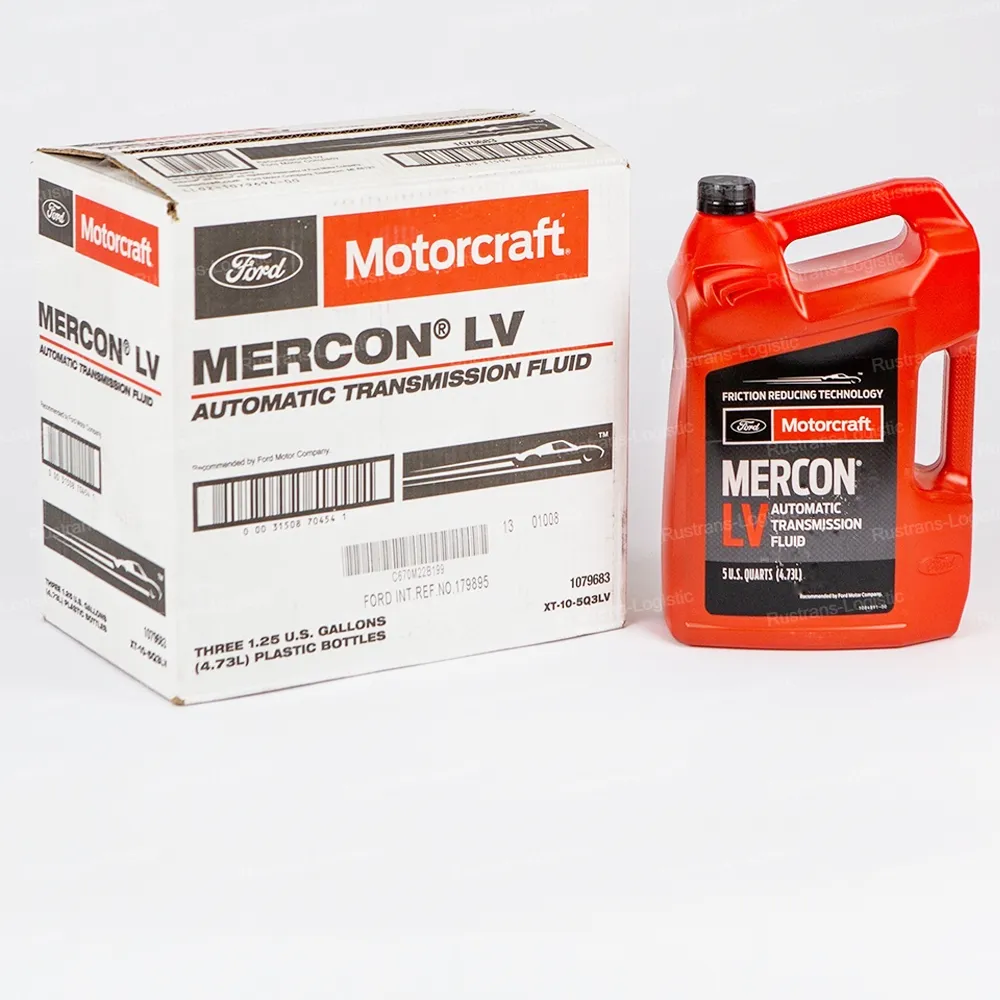 Трансмиссионное масло Ford Motorcraft ATF Mercon LV, для АКПП / ГУР (красный), (США), (4,73л)